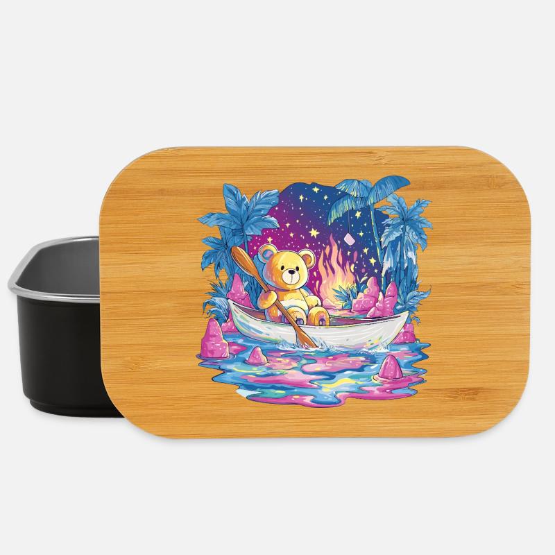 Teddy Boottraum Unter Sternenhimmel - Lunch Box - Schwarz