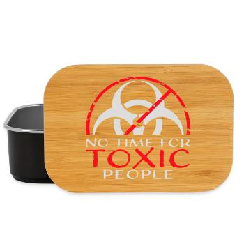 No Time Toxic People Grenzen Selbstfürsorge Spruch - Lunch Box - Schwarz - Vorne