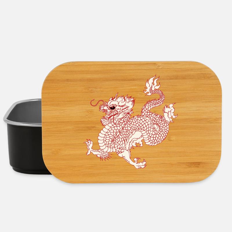 Drache - Lunch Box - Schwarz