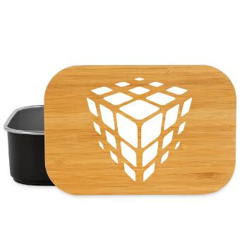 Isometric Cube Tessellation - Lunch Box - black - Front