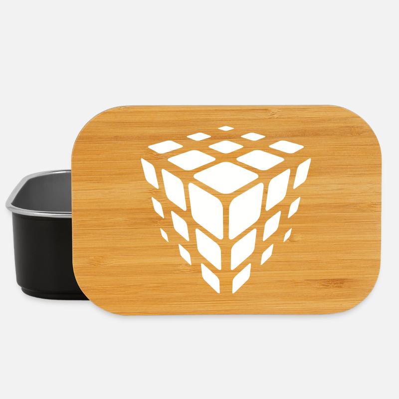 Isometric Cube Tessellation - Lunch Box - black