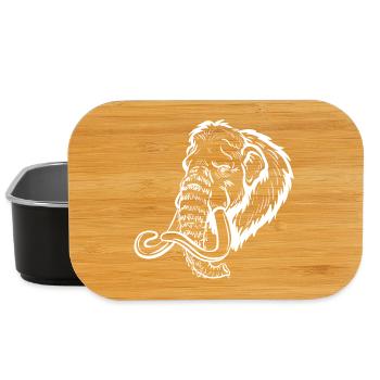 Mammutkopf Linienstil - Lunch Box - Schwarz - Vorne