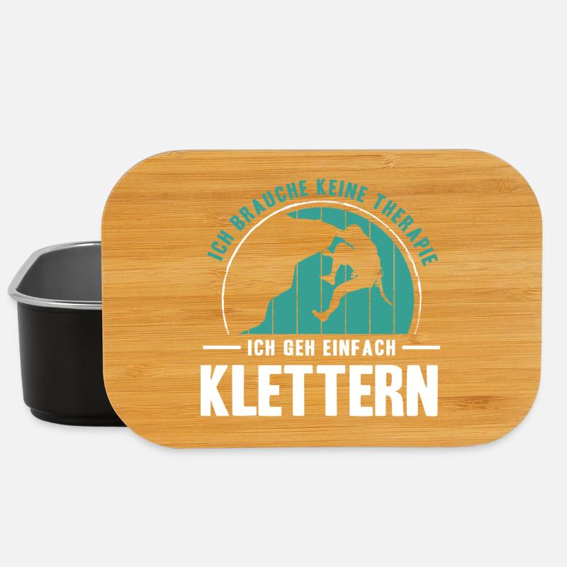 Bouldern Geschenke Klettern Kletterer Boulderer - Lunch Box - Schwarz