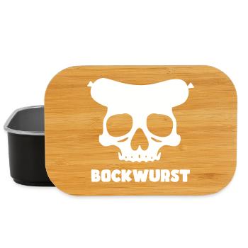 Bockwurst Skull Grafik - Lunch Box - Schwarz - Vorne