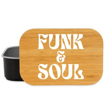 Funk & Souls : Typographie des grooves rétro - Boîte à goûter - noir - Devant