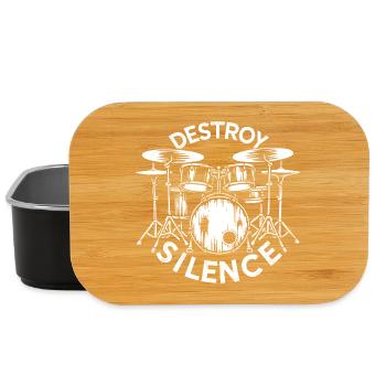 Destroy Silence Drummer - Lunch Box - black - Front