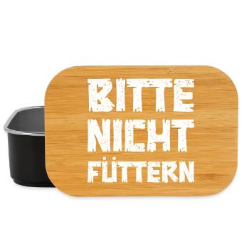 Bitte nicht füttern - Lunch Box - Schwarz - Vorne