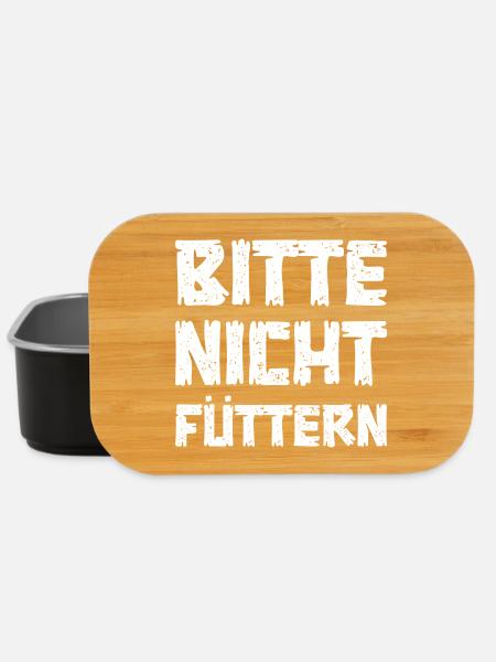 Bitte nicht füttern - Lunch Box - Schwarz