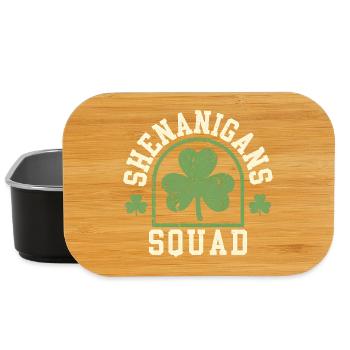 Escadron de Péripéties Trèfle Soirée de la Saint-Patrick - Boîte à goûter - noir - Devant