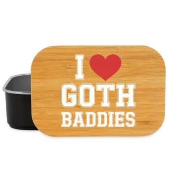 Ich Herz Goth-Bösewichte - Lunch Box - Schwarz - Vorne