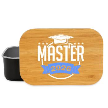 Master bestanden 2026 Promotion Sponsion - Lunch Box - Schwarz - Vorne