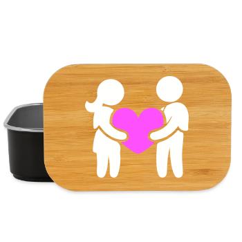 Paar Verliebt Herz - Lunch Box - Schwarz - Vorne