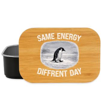 Same Energy Diffrent Day - Lunch Box - Schwarz - Vorne