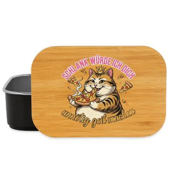 Schlank würde ich dich unnötig geil machen - Lunch Box - Schwarz - Vorne
