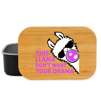 This Llama Don't Want Your Drama Bubble - Lunch Box - black - Front