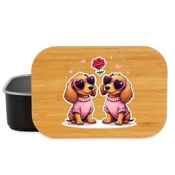 Dackel Dachshund Tekel - Lunch Box - Schwarz - Vorne