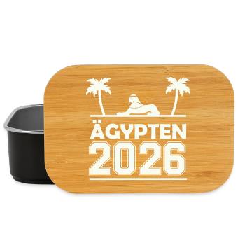 Silhouette Égypte 2026 - Boîte à goûter - noir - Devant