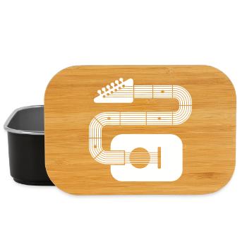 Abstract Shape Guitar - Lunch Box - black - Front