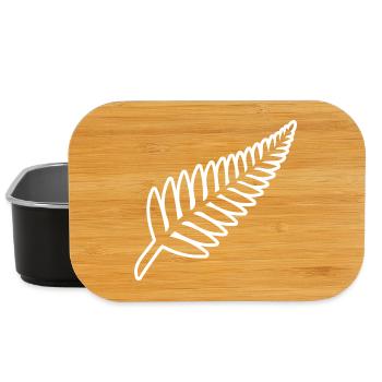 Neuseeland Fern Kiwi Rugby Neuseeländer Neuseeländer - Lunch Box - Schwarz - Vorne