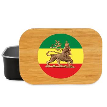 Lion of Judah Rasta Reggae Roots Jah Rastafari - Lunch Box - Schwarz - Vorne