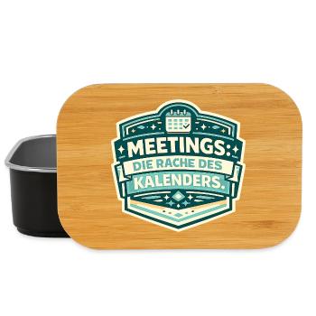 Meetings: Die Rache des Kalenders - Lunch Box - Schwarz - Vorne