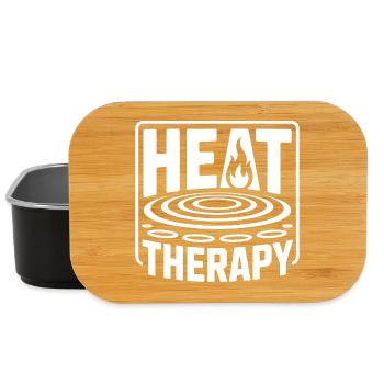 Sauna Heat Therapy Wellness Sweating - Lunch Box - black - Front