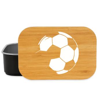 Football Used Look Grunge - Lunch Box - black - Front