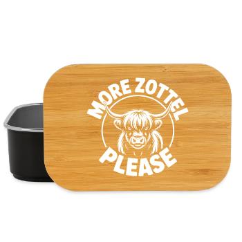 Highland Cow / Highland Beef – I Love Highlands - Lunch Box - black - Front