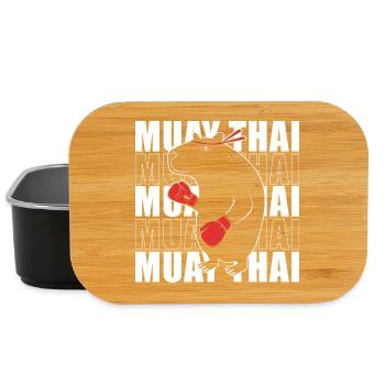 Thai boxing Kickboxer Kickboxing Muay thai - Lunch Box - Schwarz - Vorne
