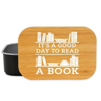 Its a Good Day to Read a Book - Lunch Box - black - Front