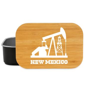 Conception de la pompe des champs pétrolifères du Nouveau-Mexique - Boîte à goûter - noir - Devant