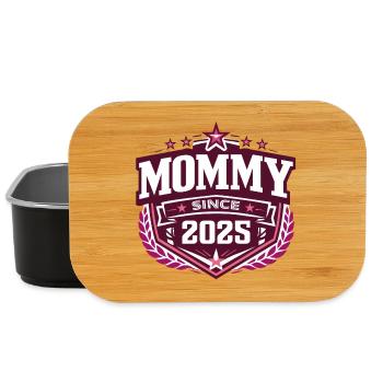 Mama seit 2025 – Stolze neue Mama Design - Lunch Box - Schwarz - Vorne
