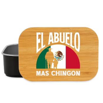 Mexiko Stolz & Heimat Mexikaner Mexico Flagge - Lunch Box - Schwarz - Vorne