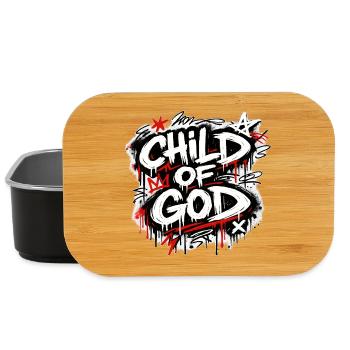 Lettrage graffiti Child of God - Boîte à goûter - noir - Devant