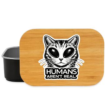 Les humains chats extraterrestres ne sont pas de vrais chatons effrayants - Boîte à goûter - noir - Devant