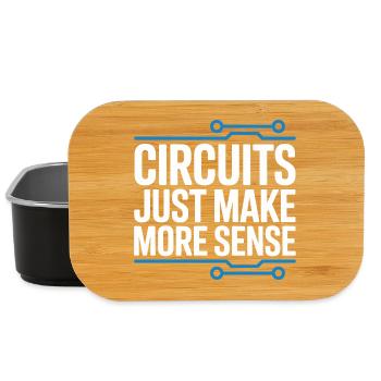Circuits make technology more meaningful - Lunch Box - black - Front