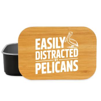 Facilement distrait par les pélicans - Boîte à goûter - noir - Devant
