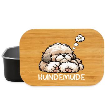 Hundemüde Bolonka Zwetna Bolonkabesitzer Bolonkas - Lunch Box - Schwarz - Vorne