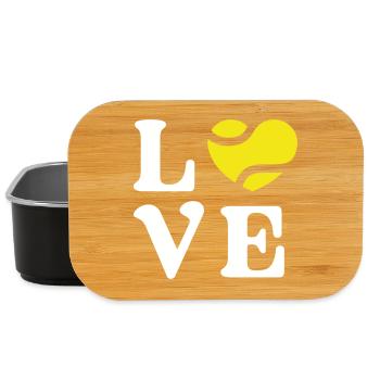 Tennis Love - Lunch Box - black - Front