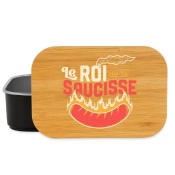 Le Roi de la Saucisse - Boîte à goûter - noir - Devant