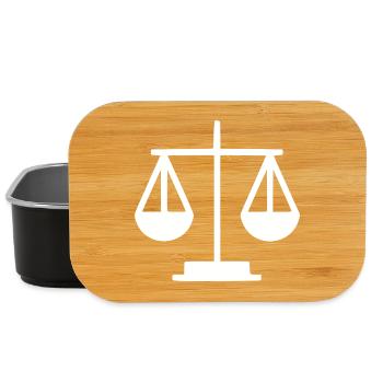 Law Lawyer Libra Lawyer Court Law - Lunch Box - black - Front