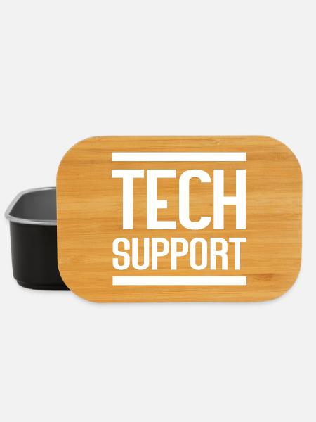 Tech Support Bold Logo Tee - Lunch Box - black