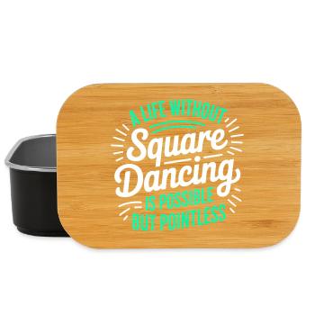 Square Dancing Square Dance Gift - Lunch Box - black - Front