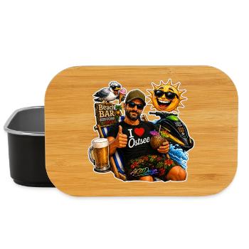 Baltic Sea Fun Motif – Holiday, Beach, Beer & Sun - Lunch Box - black - Front