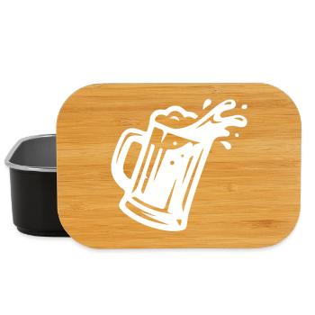 Icône du verre de bière à bière de blé - Boîte à goûter - noir - Devant