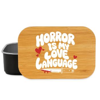Horror Is My Love Language - Lunch Box - Schwarz - Vorne