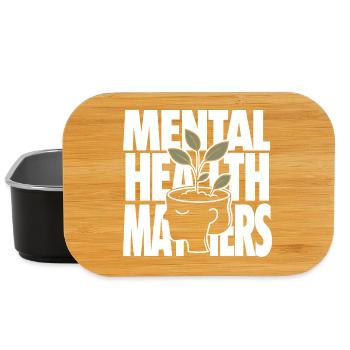 Mental Health Matters Design - Boîte à goûter - noir - Devant