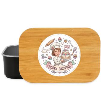 Hobbybäckerin mit Kuchenzauber - Lunch Box - Schwarz - Vorne