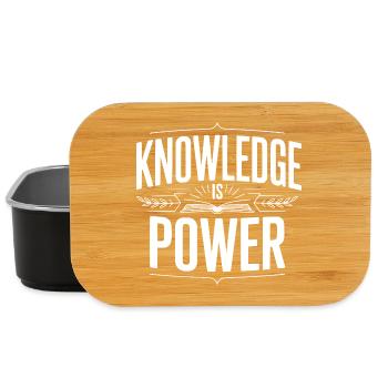 Knowledge Is Power - Lunch Box - black - Front