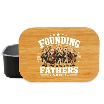 Fanclub der Gründerväter Lustige Gründerväter - Lunch Box - Schwarz - Vorne